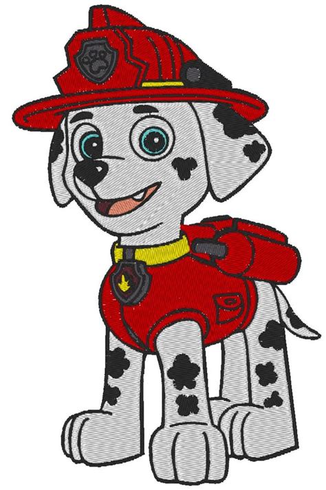 5 X 7 Hoop Size Embroidery Design Paw Patrol Many Formats