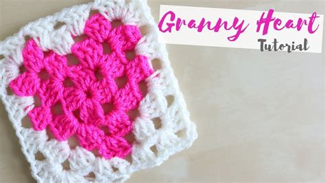 Crochet How To Crochet A Granny Heart Square Bella Coco Youtube