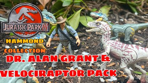 New Jurassic World Hammond Collection Dr Alan Grant Velociraptor