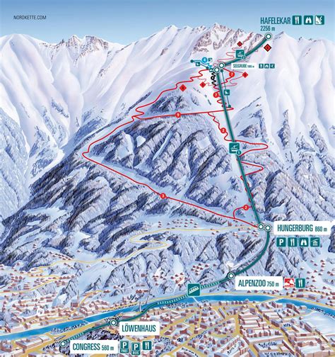 Ski Map Olympia Skiworld Innsbruck Austria