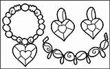 Jewelry Coloring Awesome Pretty Collection Pages Intricate Beautiful sketch template