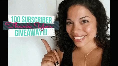 Thank You 100 Subbies Giveaway Closed Youtube