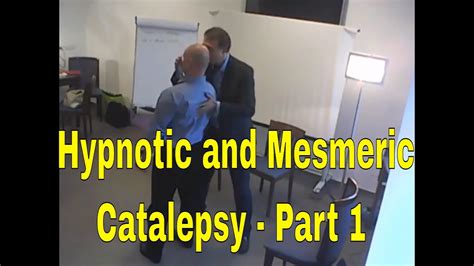 Hypnotic And Mesmeric Catalepsy Part 1 Mesmerism Hypnosis Induction