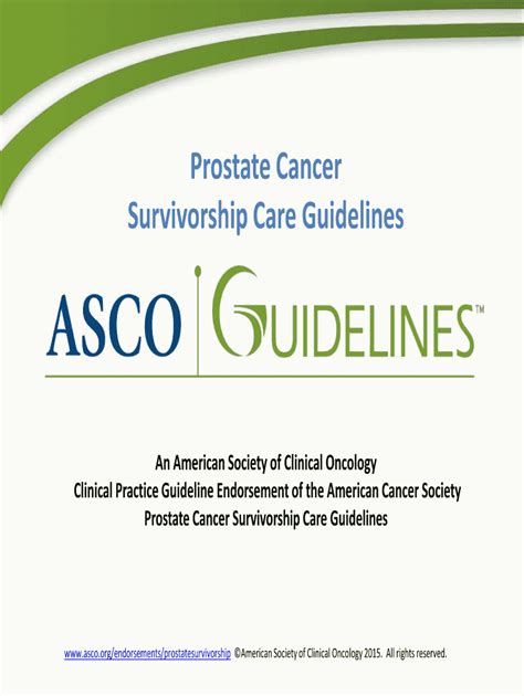 Fillable Online Prostate Cancer Survivorship Care Guidelines Fax Email Print PdfFiller