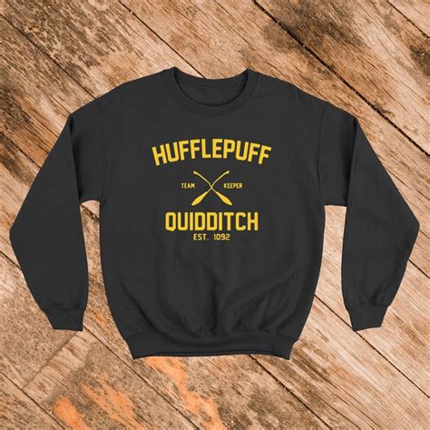 Hufflepuff Quidditch Sweatshirt In 2020 Sweatshirts Printed