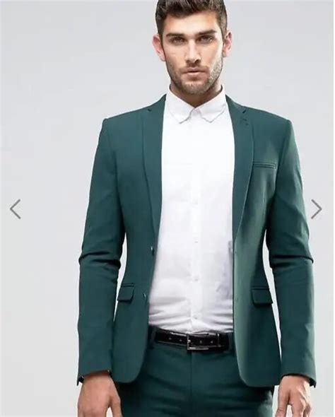 Green Men S Blazer Suits Men Suit Blazers Retro Slim Fit Wedding