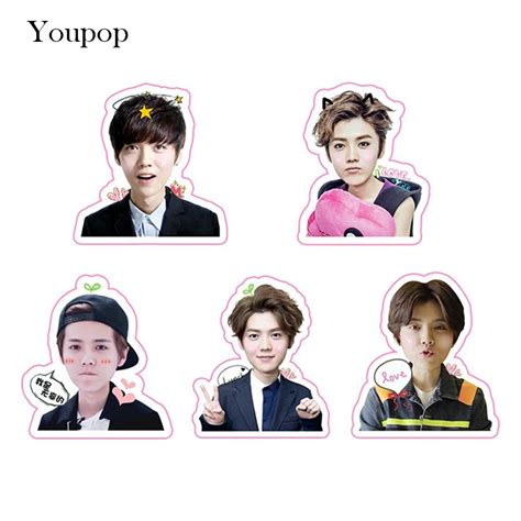 Youpop KPOP EXO LUHAN Reloaded I Album PVC Stickers For Luggage Cup Notebook Laptop Car Fridge