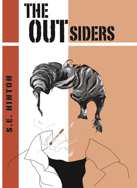 Outsiders Book Cover Using Illustrator Graphics Design By Erin Taylor
