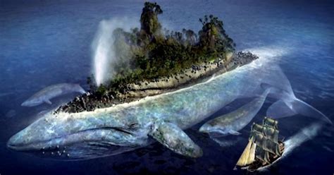 Mundo Tentacular Grande Como Uma Ilha Monstros Marinhos Da