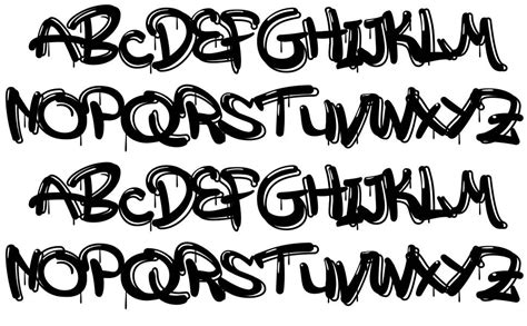 Graffiti Font Urban Font Font Bundle Ttf Alphabet Letters Numbers