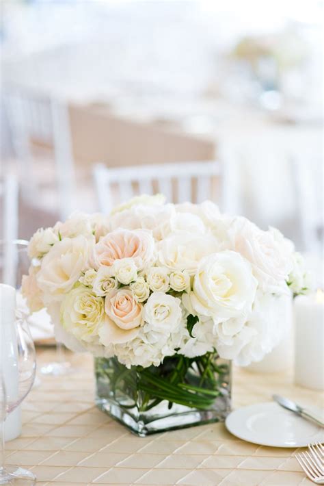 Fresh White Wedding Bouquet Flower Centerpieces Wedding Wedding