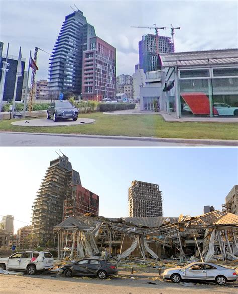 Beirut Explosion Before And After Pictures Show