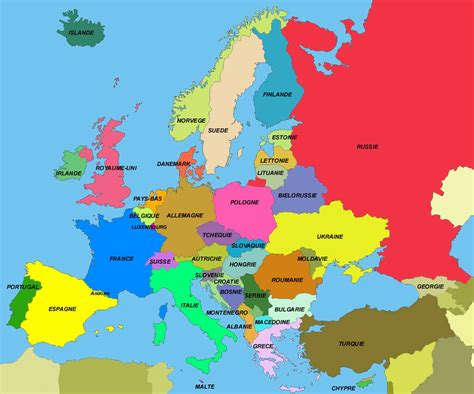 Carte De L Europe Détaillée ≡ Voyage Carte Plan