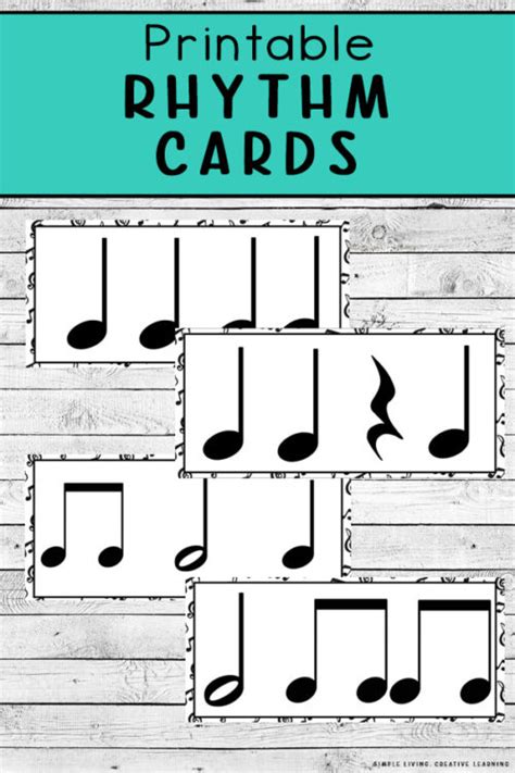 Printable Rhythm Cards Simple Living Creative Learning