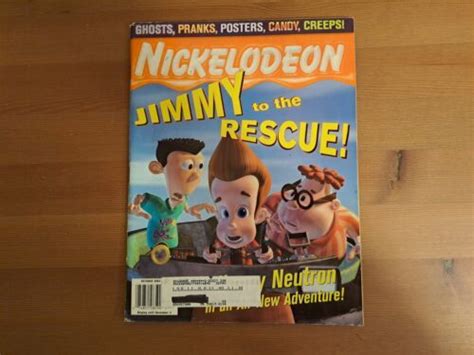 Nickelodeon Magazine Jimmy Neutron October 2003 2000s Nick Magazine