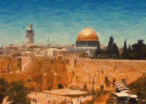 Jerusalem The Holy City Painting By Vitali Nahshon Artmajeur
