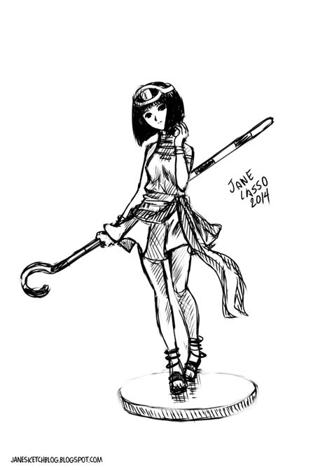 Dibujos Y Sketches De Jane Lasso Dibujo Sketch De Chica Manga 2