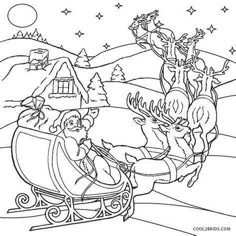 Find & download free graphic resources for santa claus sleigh. Free Printable Santa Coloring Pages For Kids | Cool2bKids
