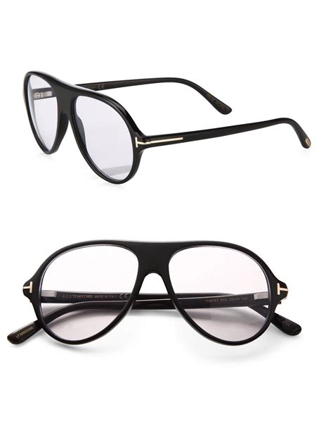 tom ford private collection tom n 1 round optical glasses in black for
