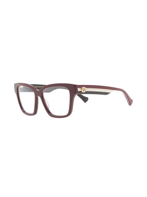 gucci eyewear wayfarer frame optical glasses farfetch