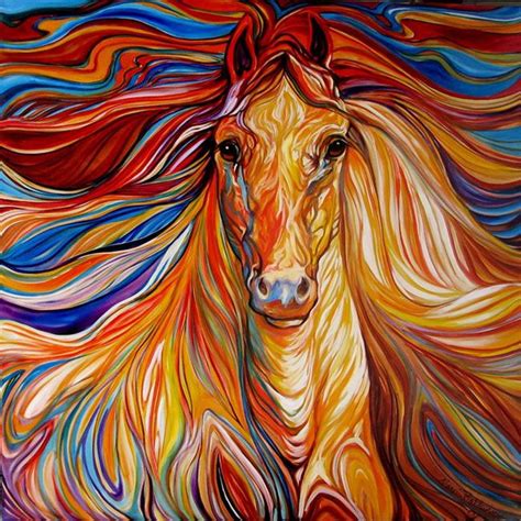 The Powerful ~an Equine Abstract Horses Of The Southwest