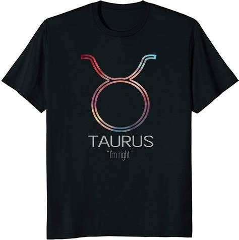 Taurus Shirts For Men Zodiac Sign T Shirts In 2020 T Shirt Mens