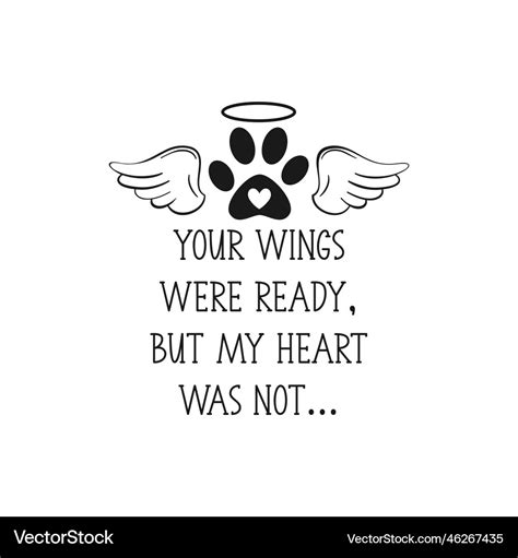 Pet Memorial Quote Rainbow Bridge Royalty Free Vector Image