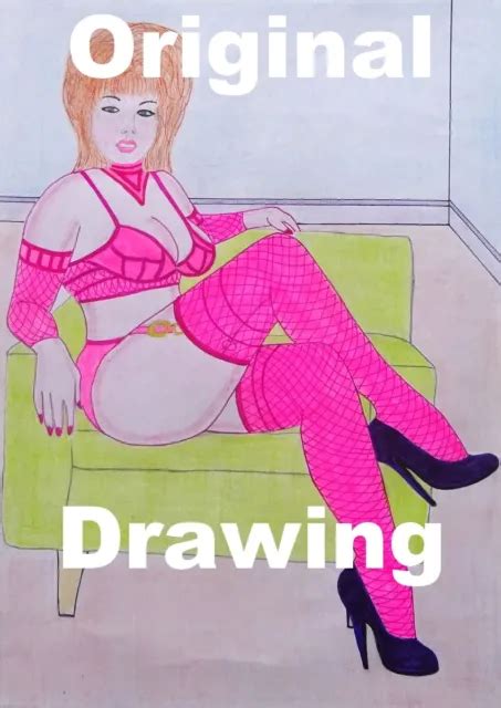 Original Drawing Bonita Erotic Comic Pin Up Art Pinup Picclick