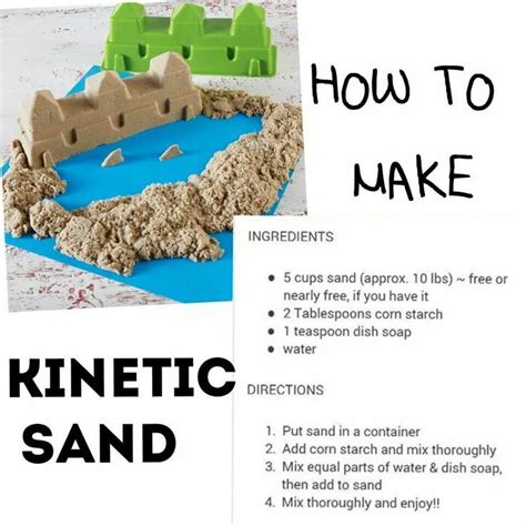 Kinetic Sand Recipe Diy For Kids Kinetic Sand Toddler Activities