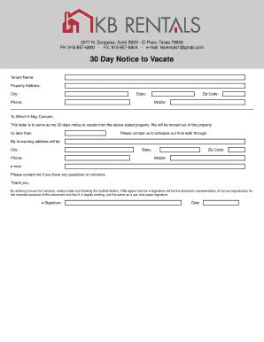 State law requires giving at least 30 days notice for termination. 30 Days To Vacate Texas Form : Letter from Tenant to Landlord for 30 day notice to ... / Using ...