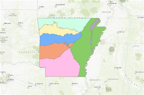 Arkansas Epa Level Iii Ecoregions Data Basin