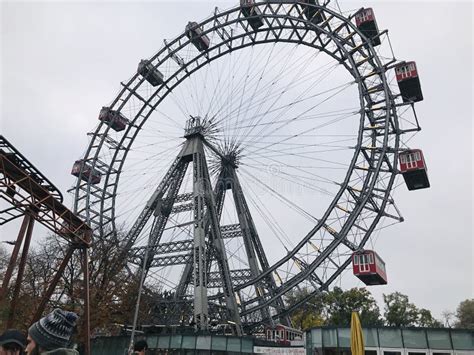 The Wiener Riesenrad Or Vienna Giant Ferris Wheel Of The Prater