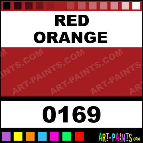 Red Orange Washable 16 Set Watercolor Paints 0169 Red Orange Paint