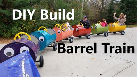How To Build A Barrel Train Plans Diy Kids Amusement Ride