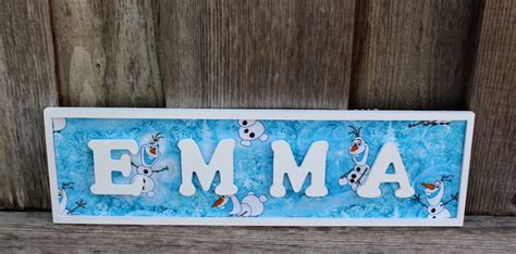Olaf Name Sign For A Wall Or Door Olaf Room Sign Olaf Party Frozen