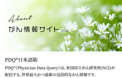 がん情報サイト Pdq 日本語版 Cancer Information Japan