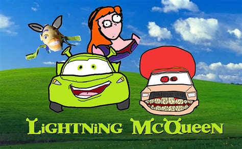 In this part, there are moments in fanart where characters cry. Lightning McQueen (Shrek) | The Parody Wiki | Fandom
