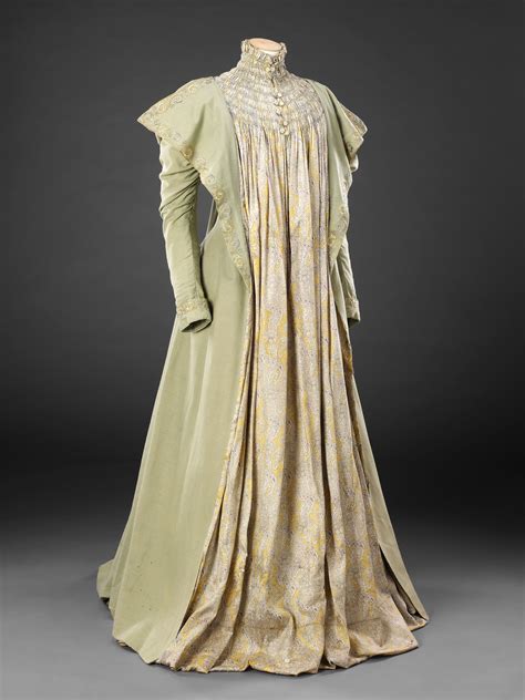 Late 1890s Tea Gown Tea Gown Edwardian Clothing Fashion