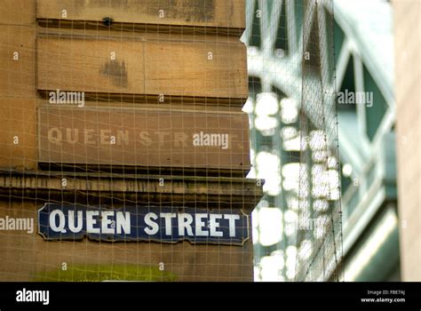 Queen Street Newcastle Upon Tyne Stock Photo Alamy