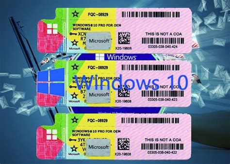 Windows 10 Genuine Product Key Software 64bit Systems Multi Language