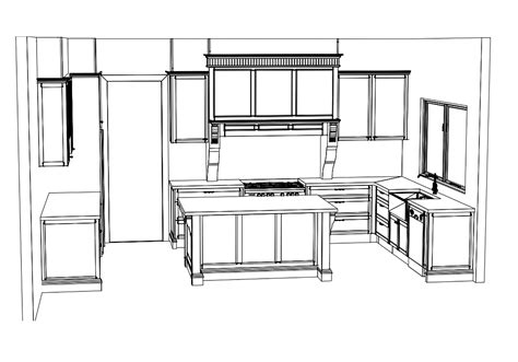 Trentham French Provincial Kitchen 3D Render | French provincial