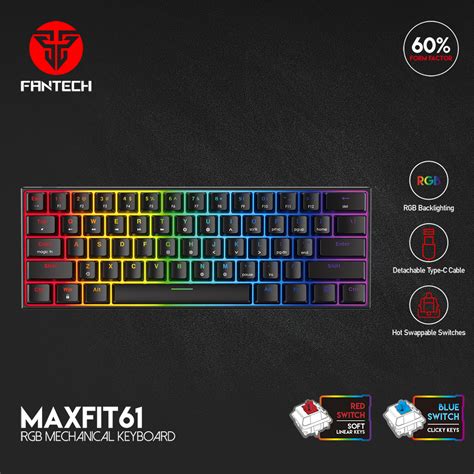 Fantech Maxfit61 Mk857 Rgb Mechanical Keyboard Jordan