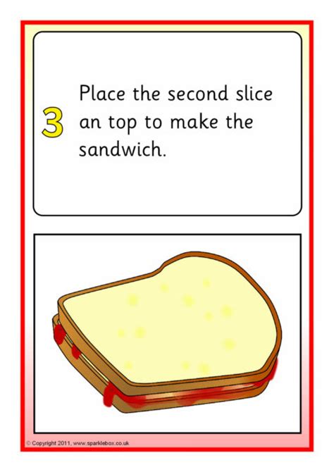 How To Make A Jam Sandwich Instructions Sb4892 Sparklebox