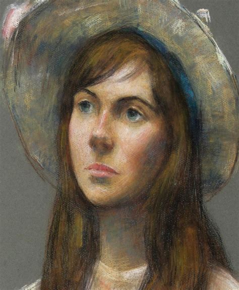 Thomas Strickland Portrait Of A Young Woman Pastel