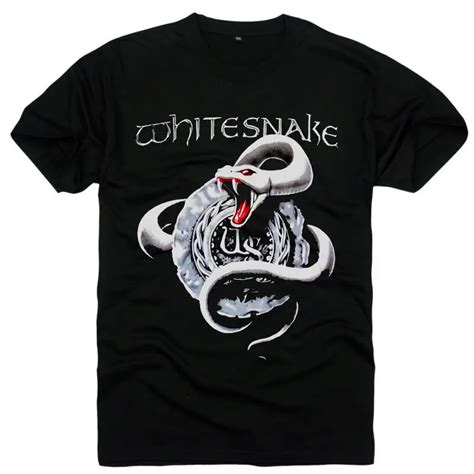 Whitesnake Greatest Band Tour 2018 Black T Shirt 100 Cotton Short