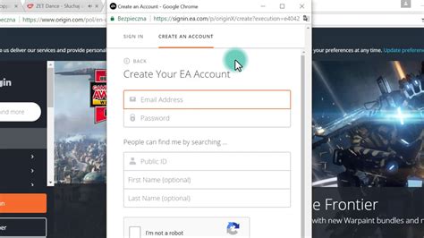 How To Create Account On Origin Quick Instruction Youtube