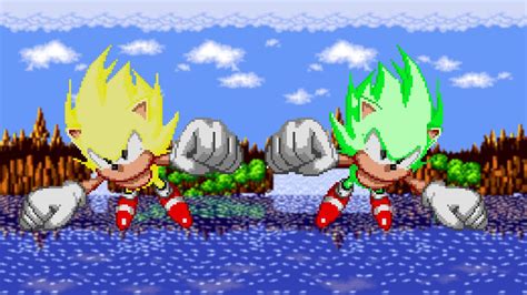 Super And Hyper Sonic In Sonic 1 Youtube