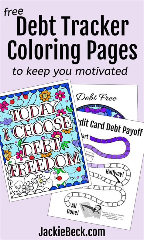 Looking For Debt Payoff Coloring Pages And Debt Tracker Printables