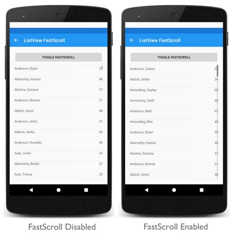 Listview Fast Scrolling On Android Net Maui Microsoft Learn
