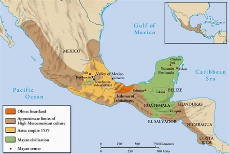 Mapa De Mesoamérica Mapa Físico Geográfico Político Turístico Y